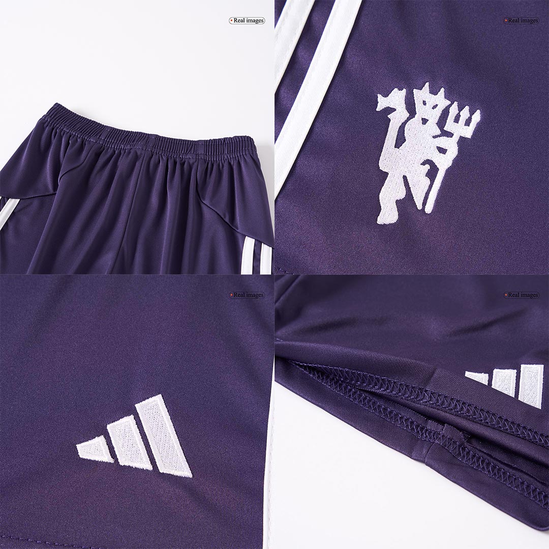 Kid's Manchester United Away Soccer Jersey Kit(Jersey+Shorts+Socks) 2025/26 - Image 14