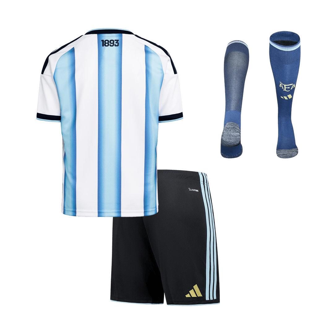 Kid's Argentina Home Soccer Jersey Kit(Jersey+Shorts+Socks) 2025/26 - Image 2