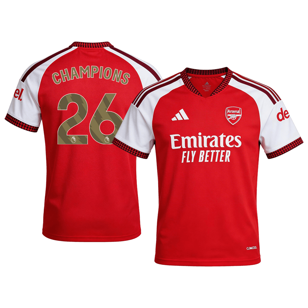 CHAMPIONS #26 Arsenal Home Soccer Jersey 2026/27