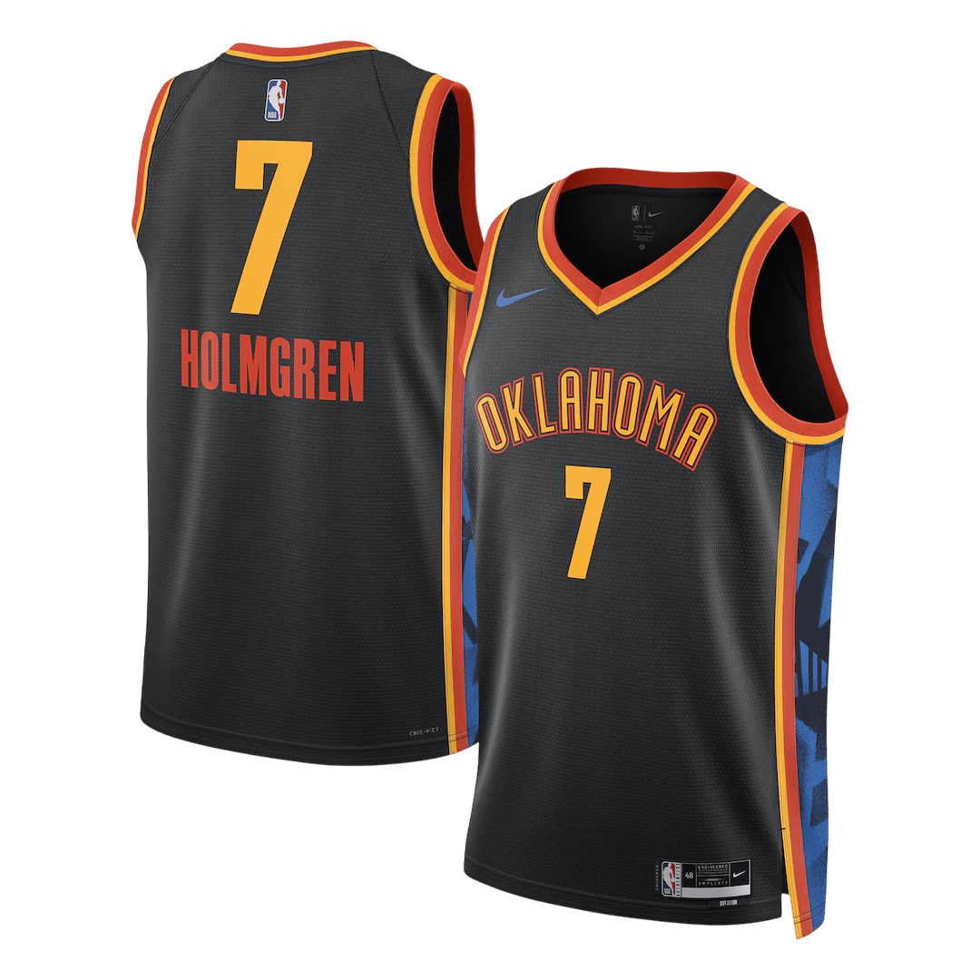 Oklahoma City Thunder Holmgren #7 2024/25 Swingman NBA Jersey - City Edition