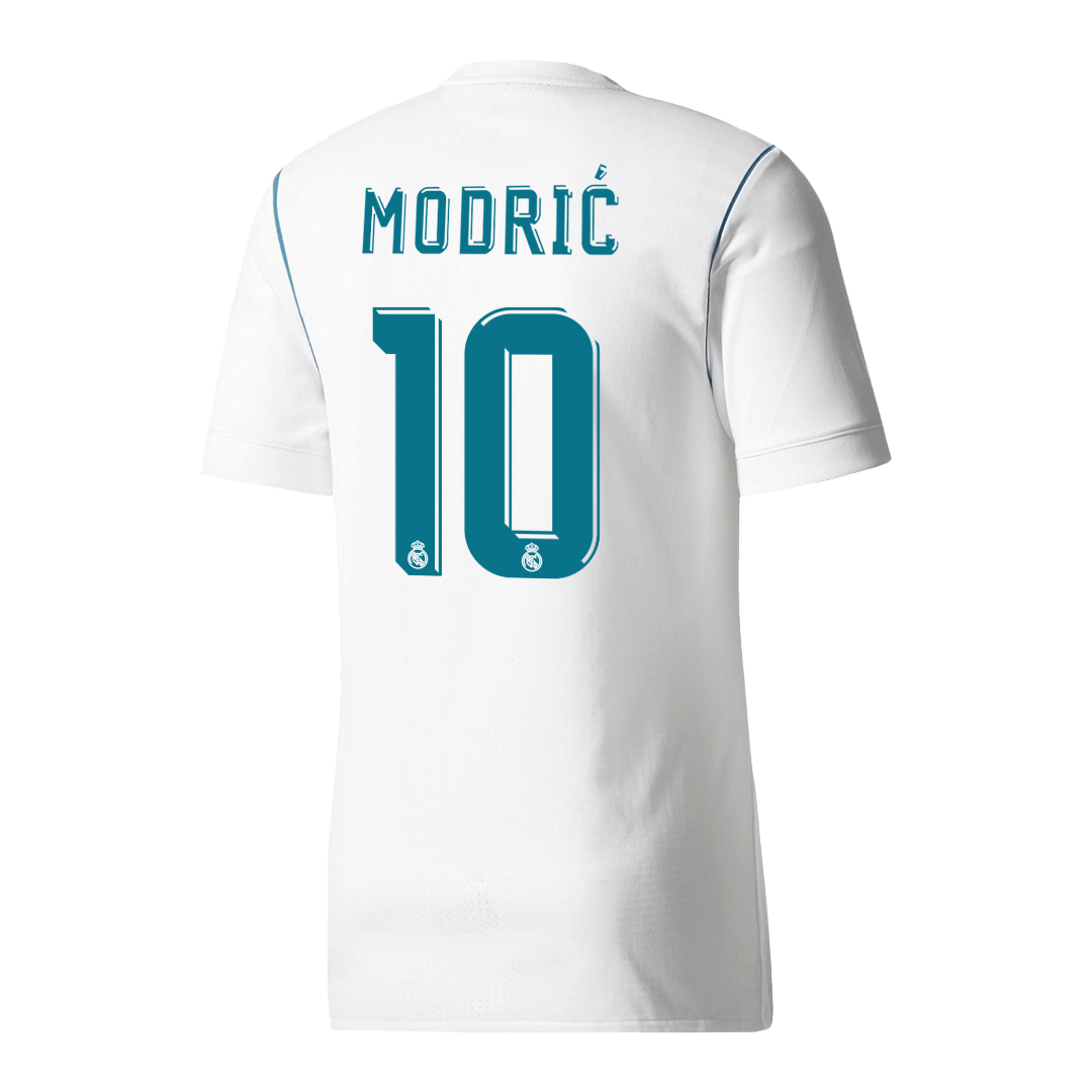 Retro MODRIĆ #10 2017/18 Real Madrid Home Soccer Jersey