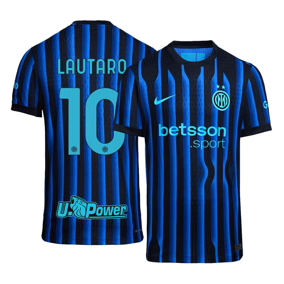 Authentic LAUTARO #10 Inter Milan Home Soccer Jersey 2025/26
