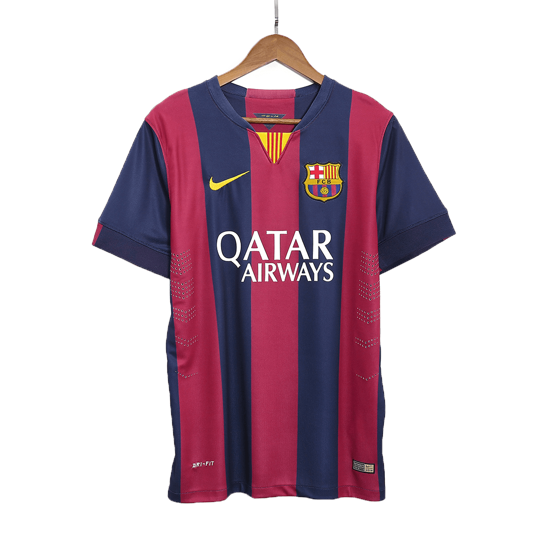 Retro SUÁREZ #9 2014/15 Barcelona Home Soccer Jersey - Image 2