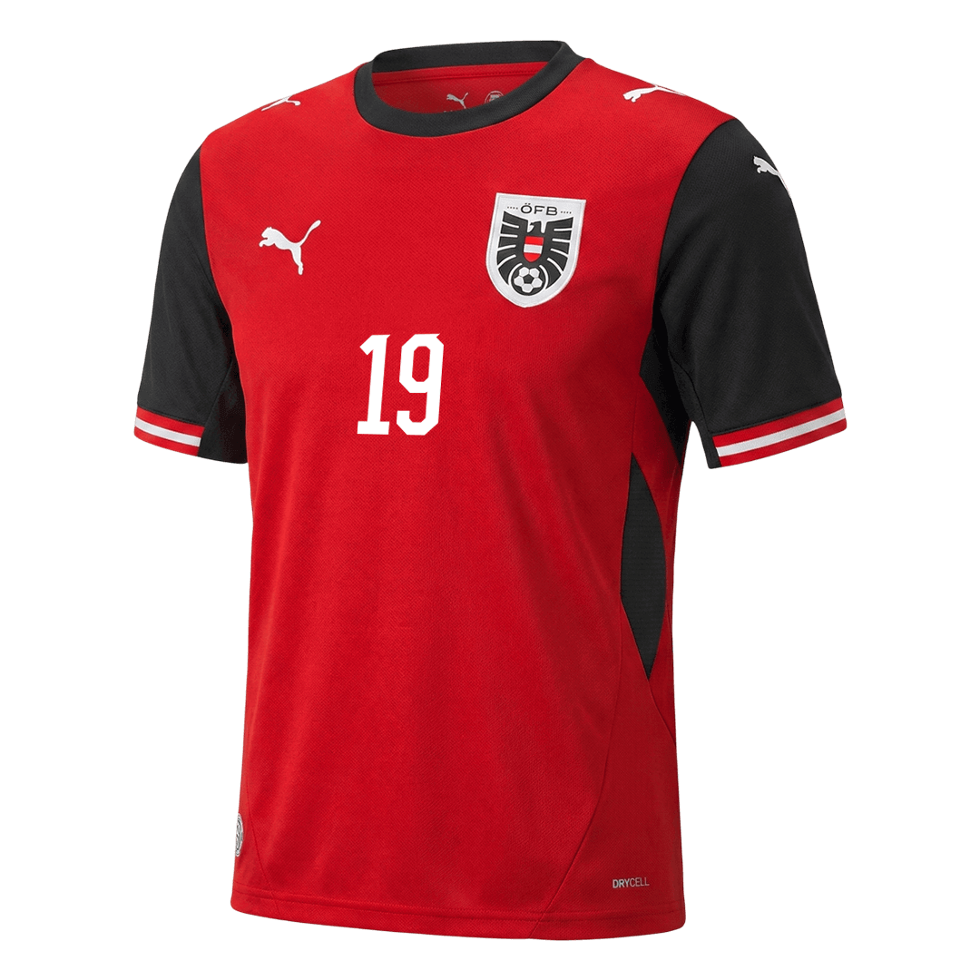 BAUMGARTNER #19 Austria Home Soccer Jersey 2026 - Image 3
