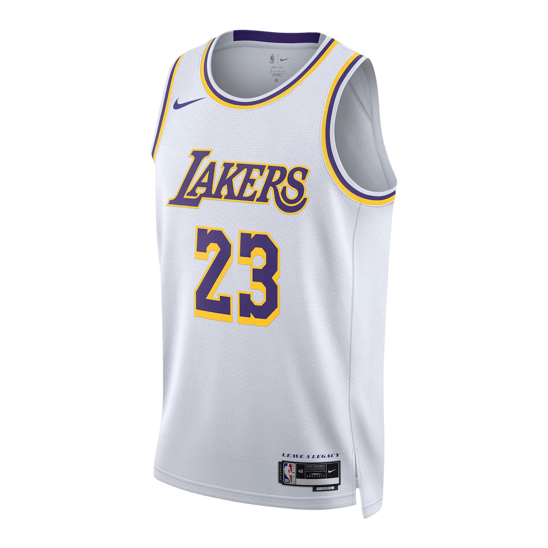 Los Angeles Lakers James #23 Swingman NBA Jersey - Association Edition - Image 2