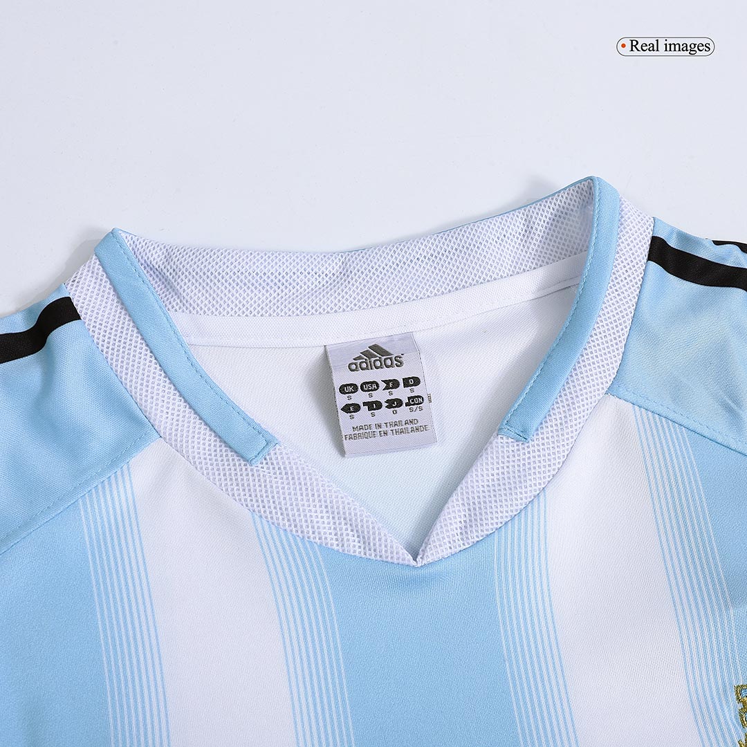 Retro 2004/05 Argentina Home Soccer Jersey - Image 3