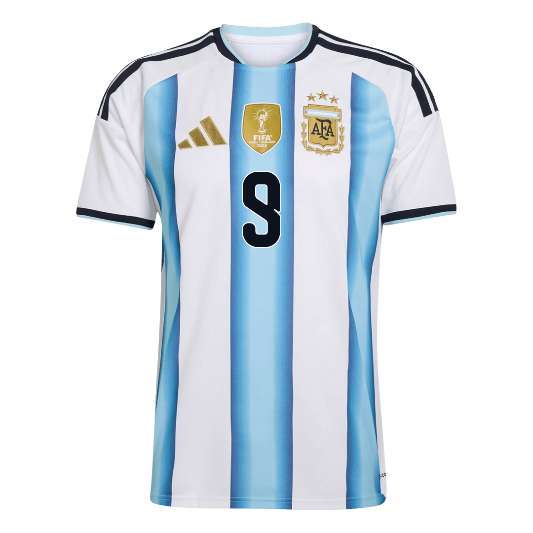 J.ÁLVAREZ #9 Argentina Home Soccer Jersey 2026 - Image 2