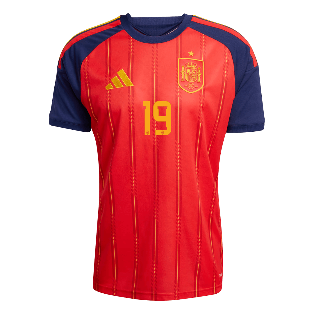 LAMINE YAMAL #19 Spain Home Soccer Jersey 2026 - Image 2