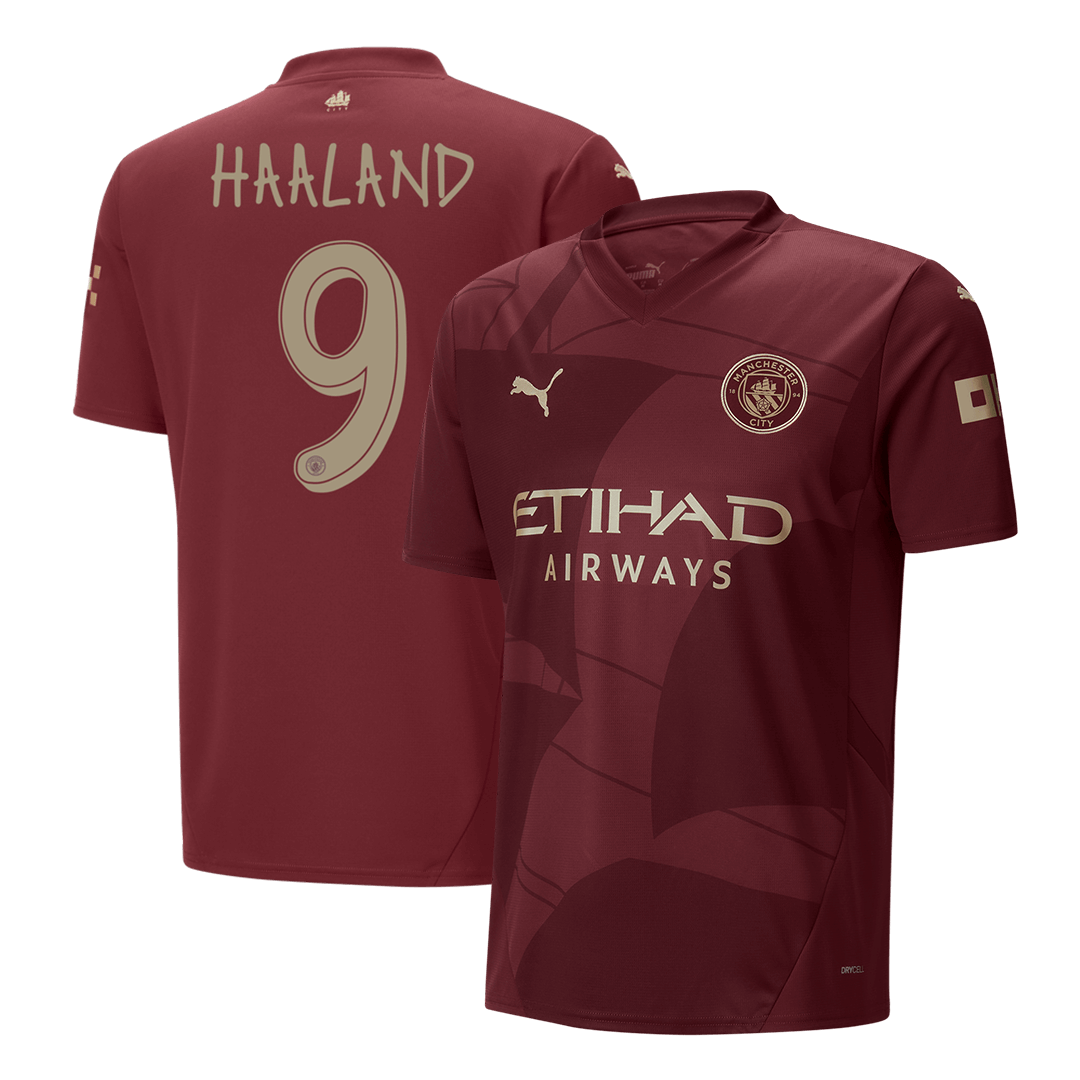 HAALAND #9 Manchester City Third Away Soccer Jersey 2024/25 -UCL