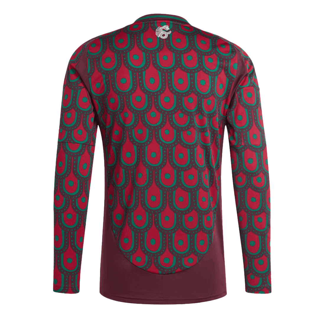 Mexico Home Long Sleeve Soccer Jersey Copa America 2024 - Image 2