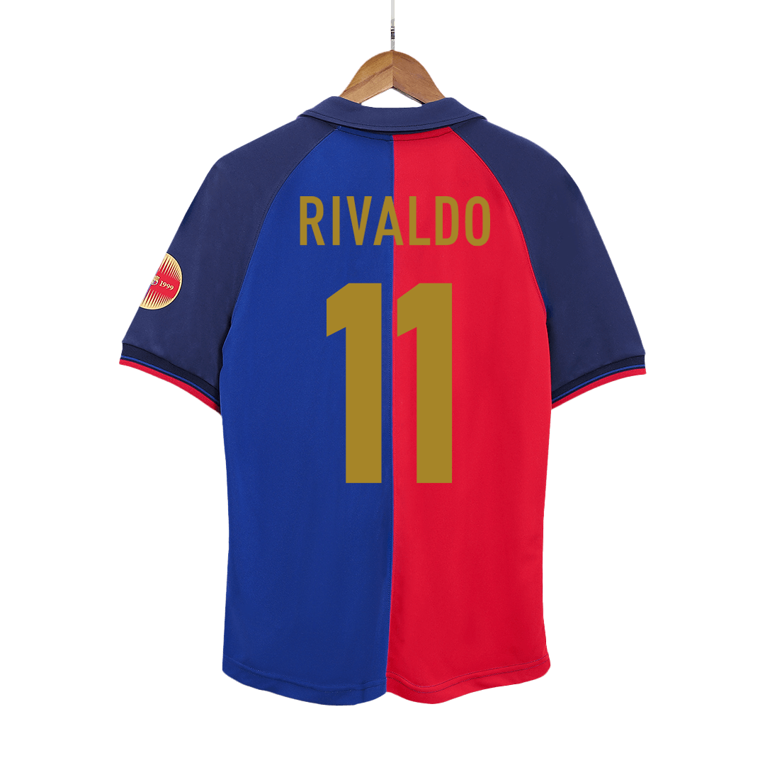 Retro RIVALDO #11 1999/00 Barcelona Home Soccer Jersey