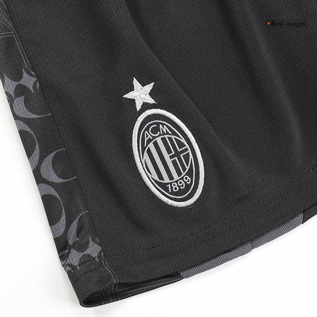 Kid's AC Milan x Pleasures Fourth Away Soccer Jersey Kit(Jersey+Shorts) 2023/24 - Image 13