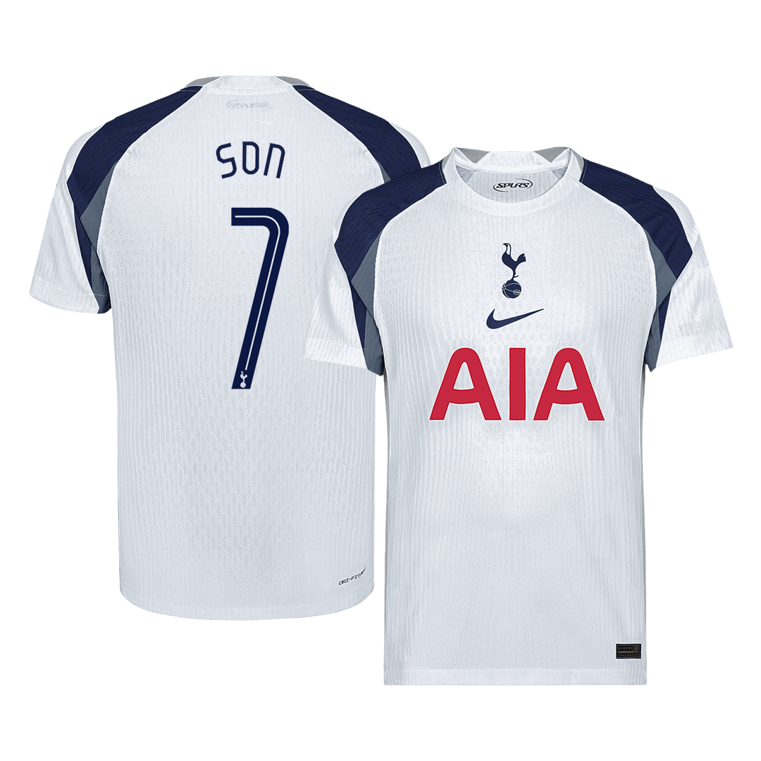 SON #7 Tottenham Hotspur Home Soccer Jersey 2025/26 - UCL Player Version