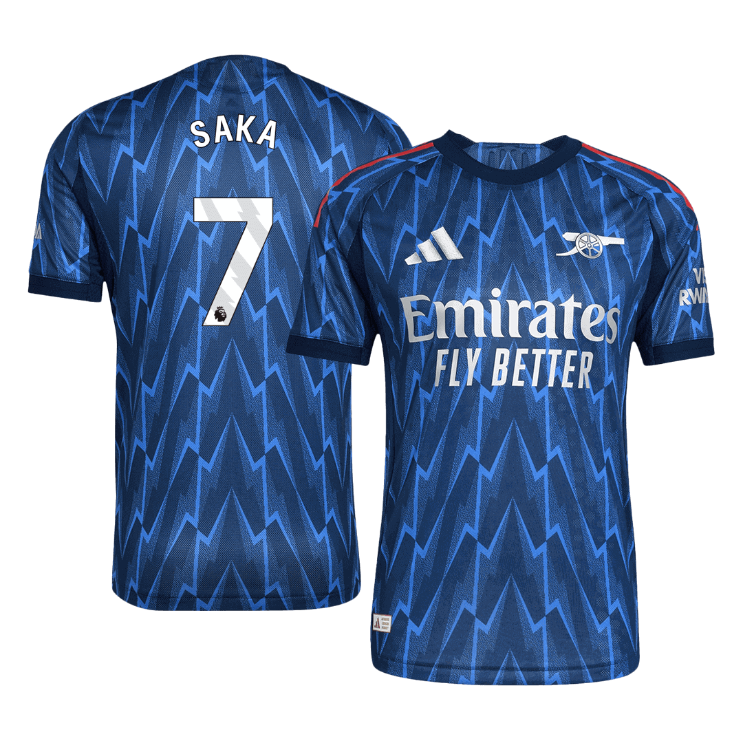SAKA #7 Arsenal Away Soccer Jersey 2025/26 Player Version