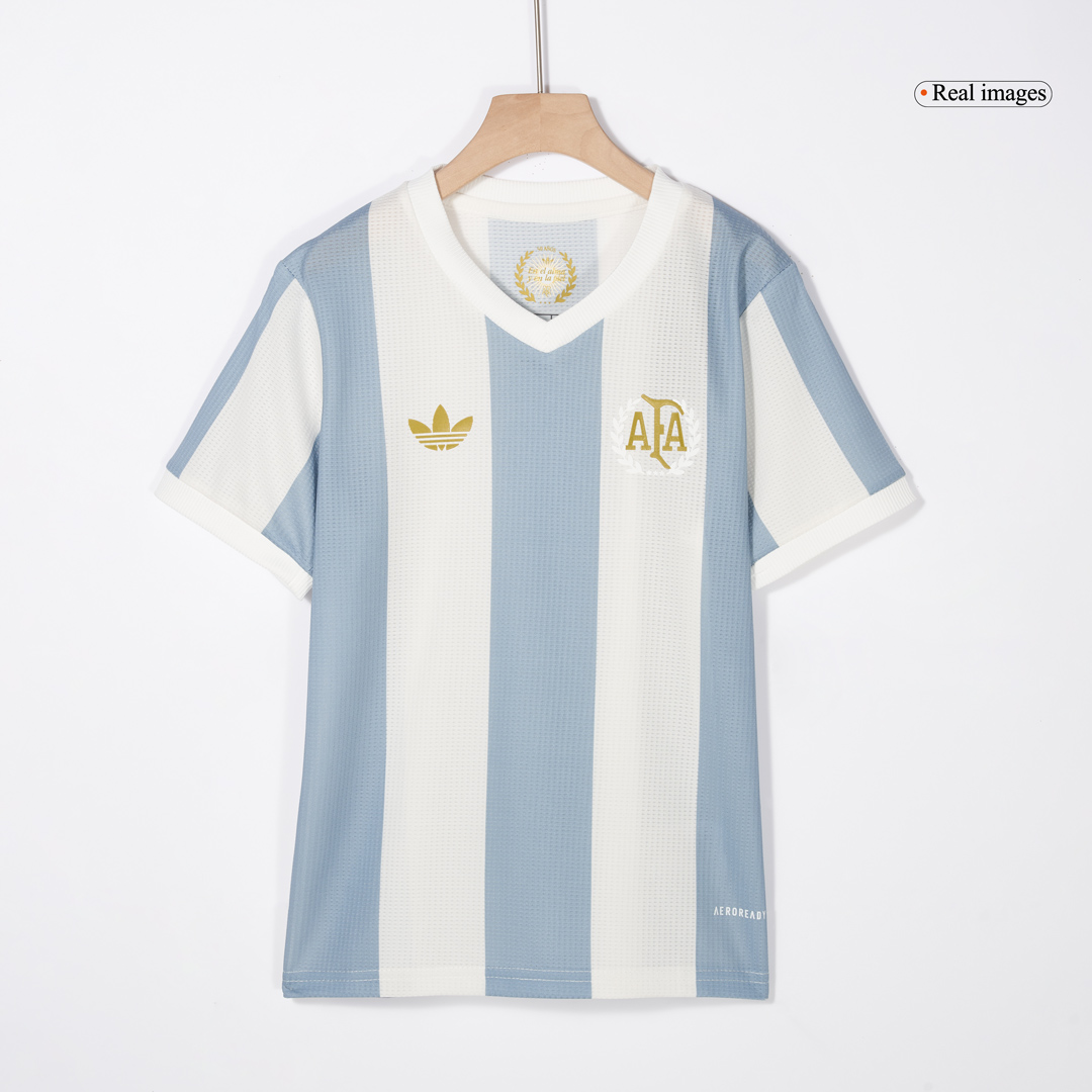 Kid's Argentina Soccer Jersey Kit(Jersey+Shorts) 2024 - Image 4