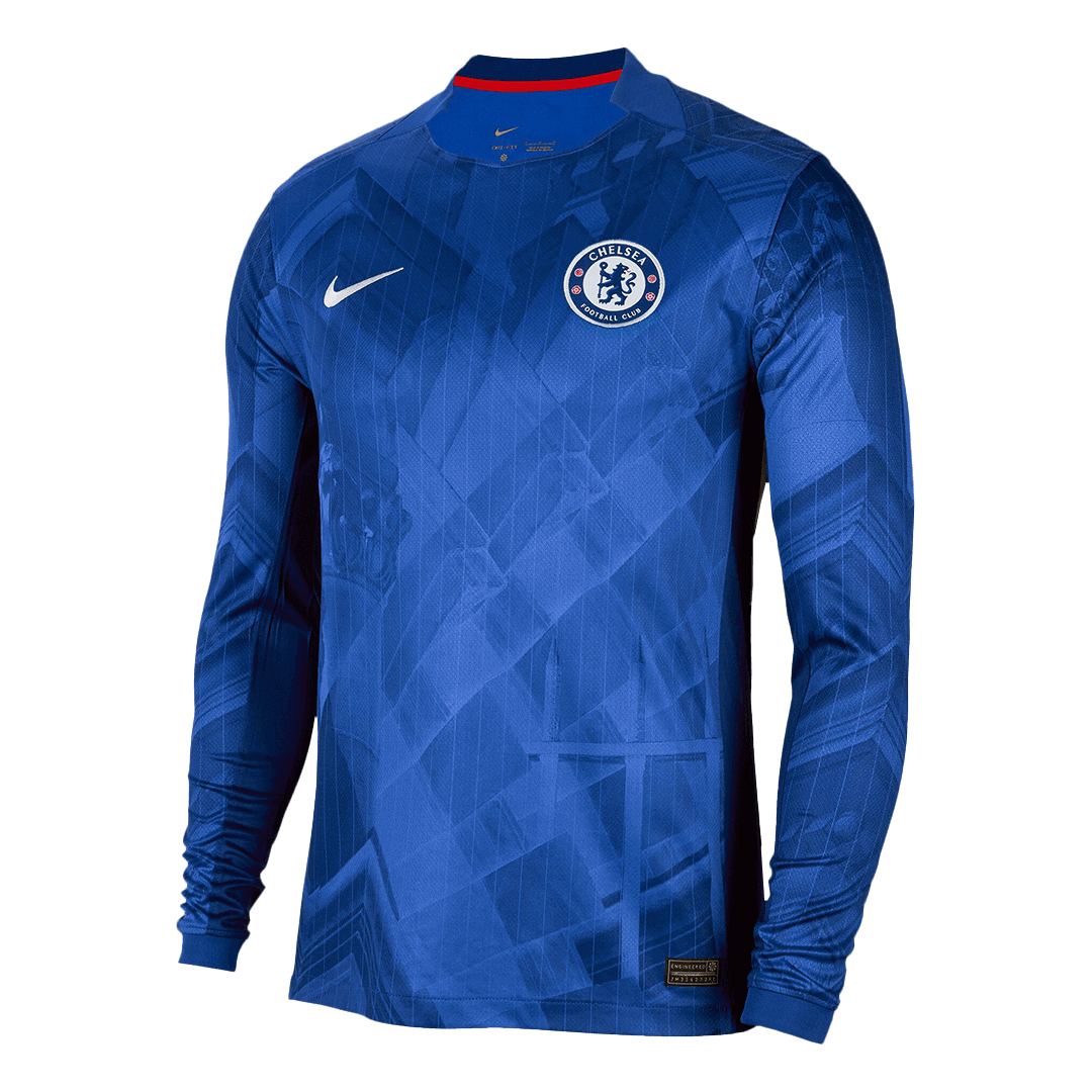 Chelsea Home Long Sleeve Soccer Jersey 2025/26 - Image 4