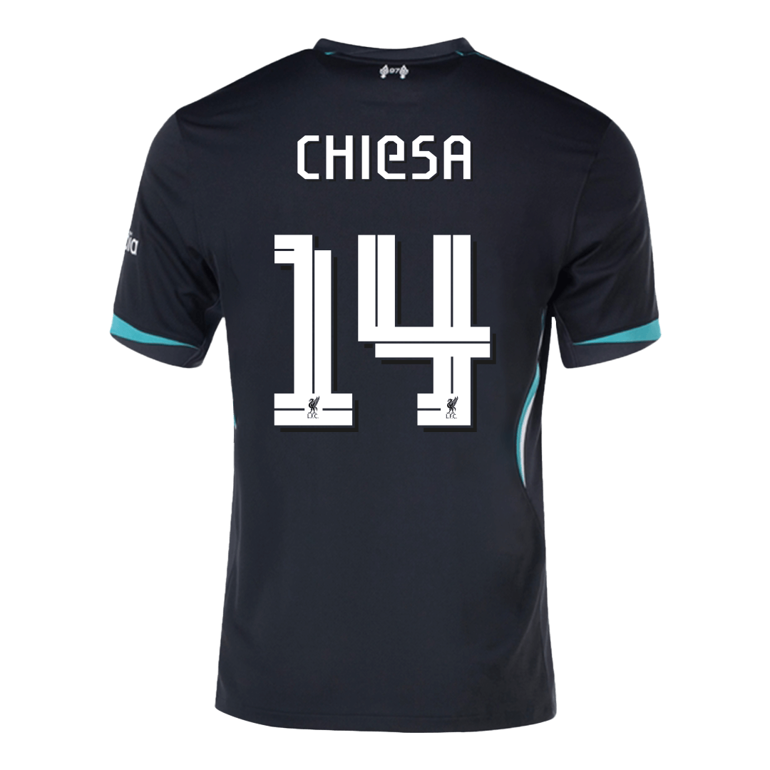 CHIESA #14 Liverpool Away Soccer Jersey 2024/25 -UCL - Image 3
