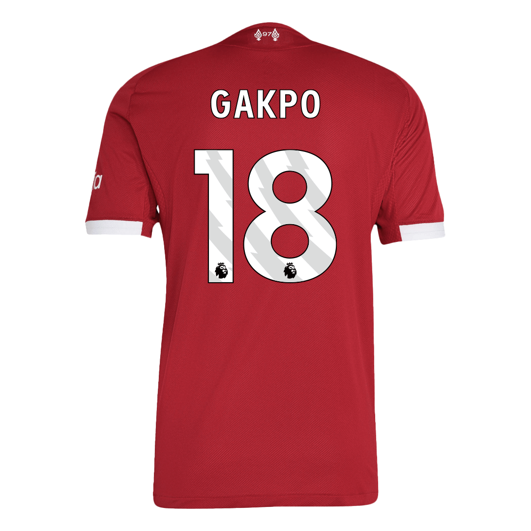 GAKPO #18 Liverpool Home Soccer Jersey 2025/26 Player Version - Image 3