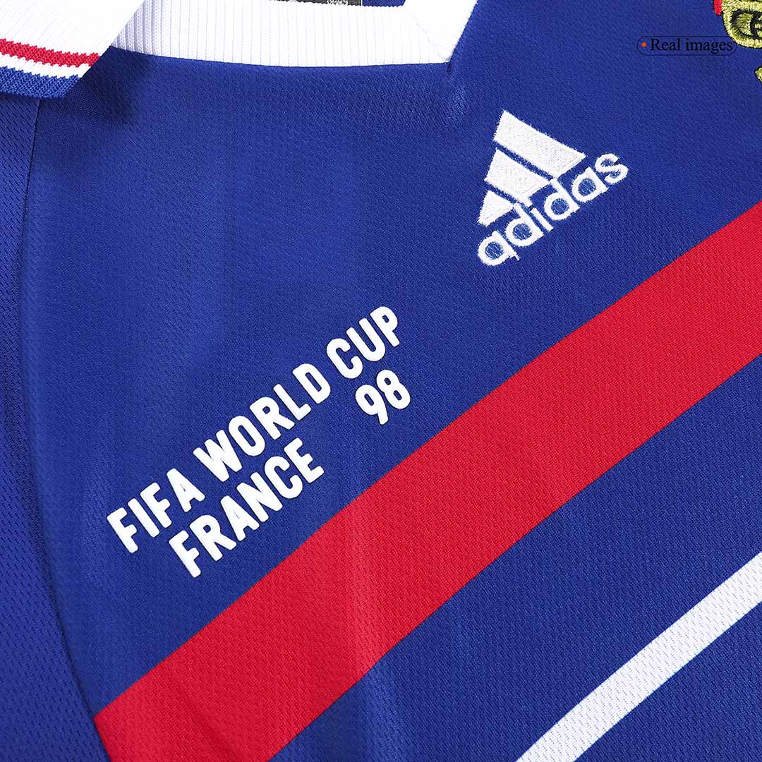 Retro HENRY #12 1998 France Home Soccer Jersey - Image 4
