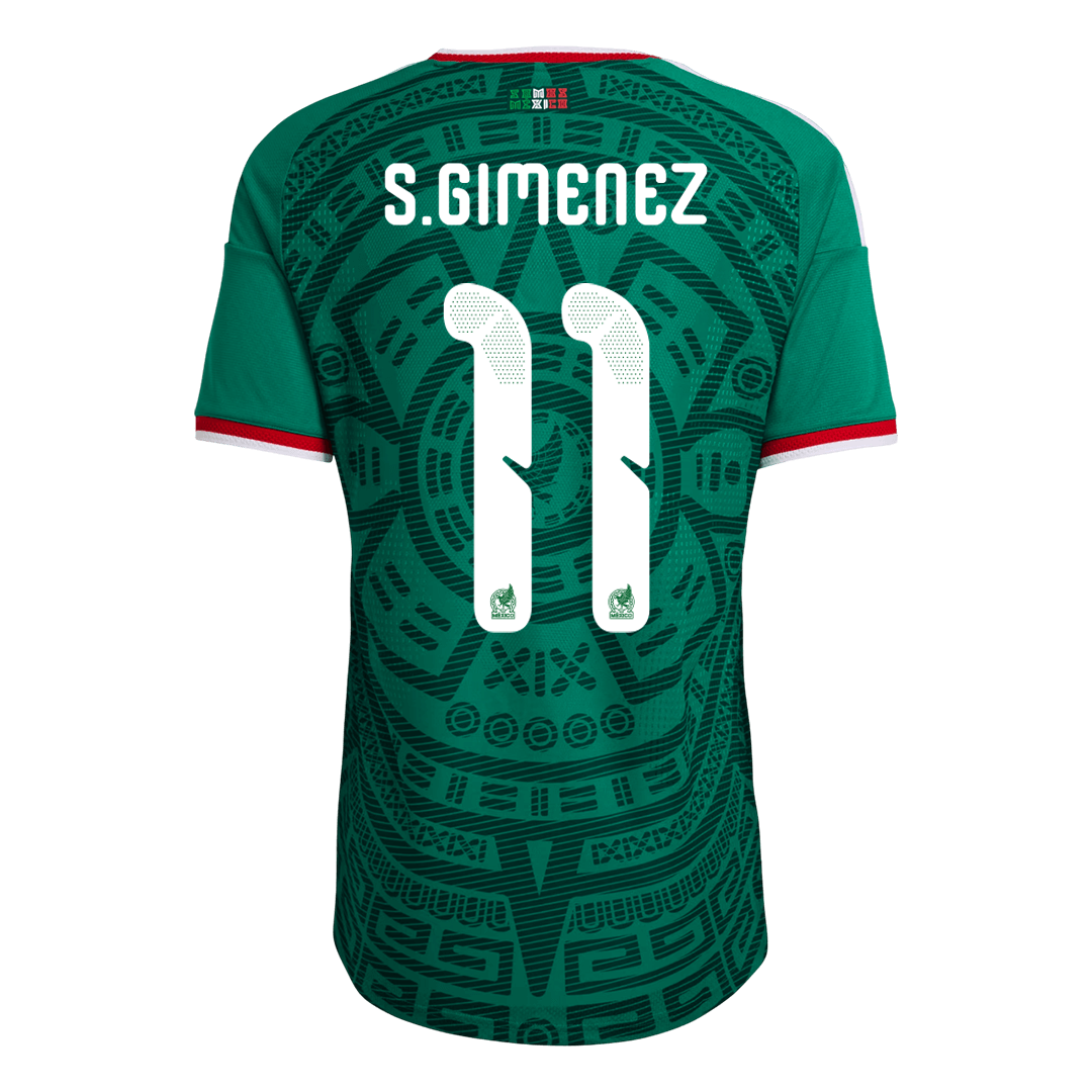S.GIMENEZ #11 Mexico Home Soccer Jersey 2026 Player Version - Image 3