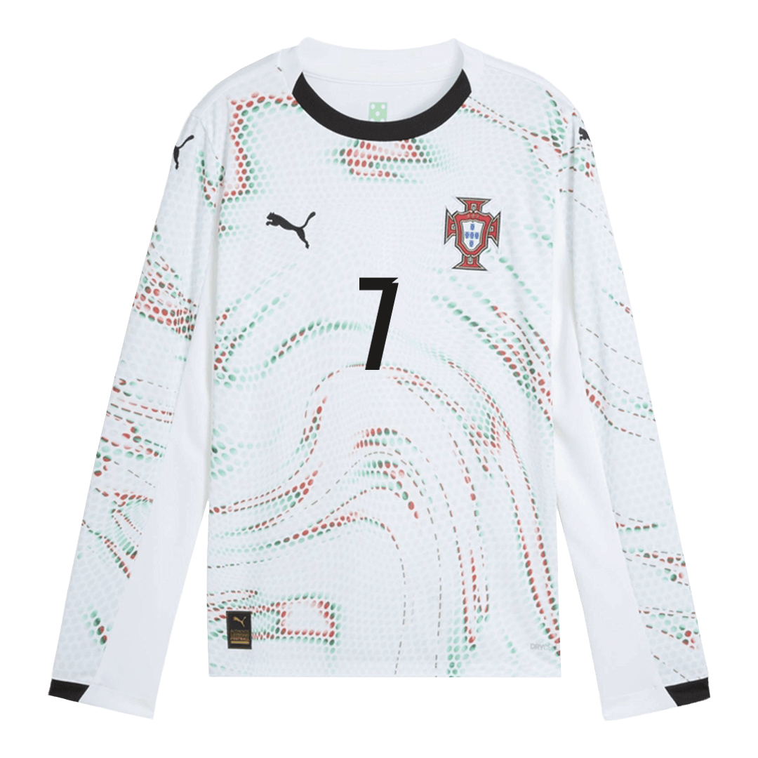 RONALDO #7 Portugal Away Long Sleeve Soccer Jersey 2025 - Image 2
