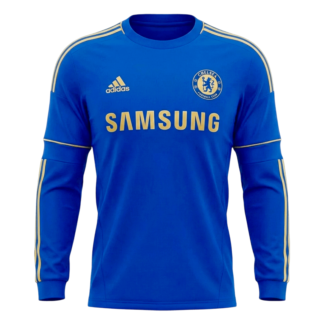 Retro 2012/13 Chelsea Home Long Sleeve Soccer Jersey