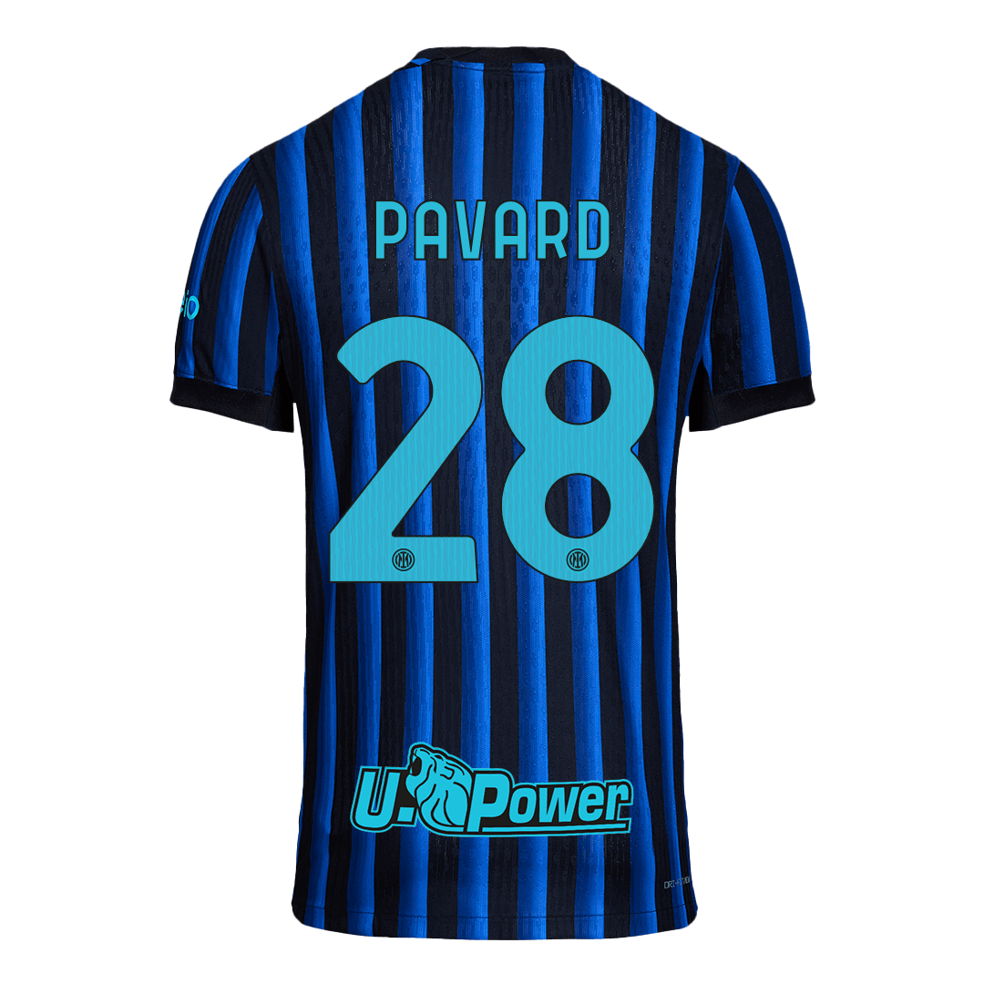 Authentic PAVARD #28 Inter Milan Home Soccer Jersey 2025/26 - Image 3