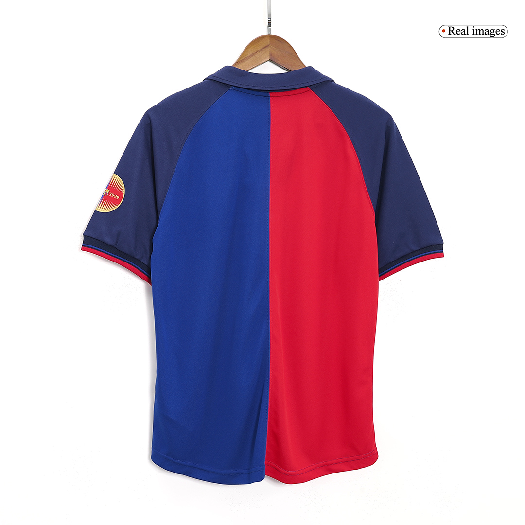 Retro 1999/00 Barcelona Home Soccer Jersey - Image 2