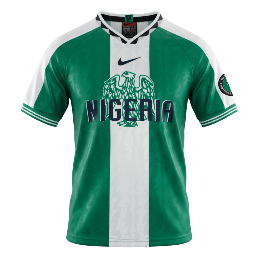 Retro 1996 Nigeria Home Soccer Jersey