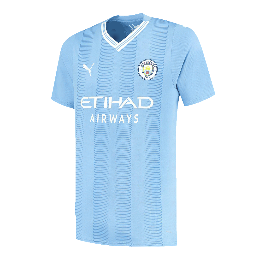 DE BRUYNE #17 Manchester City Home Soccer Jersey 2023/24 - Image 2