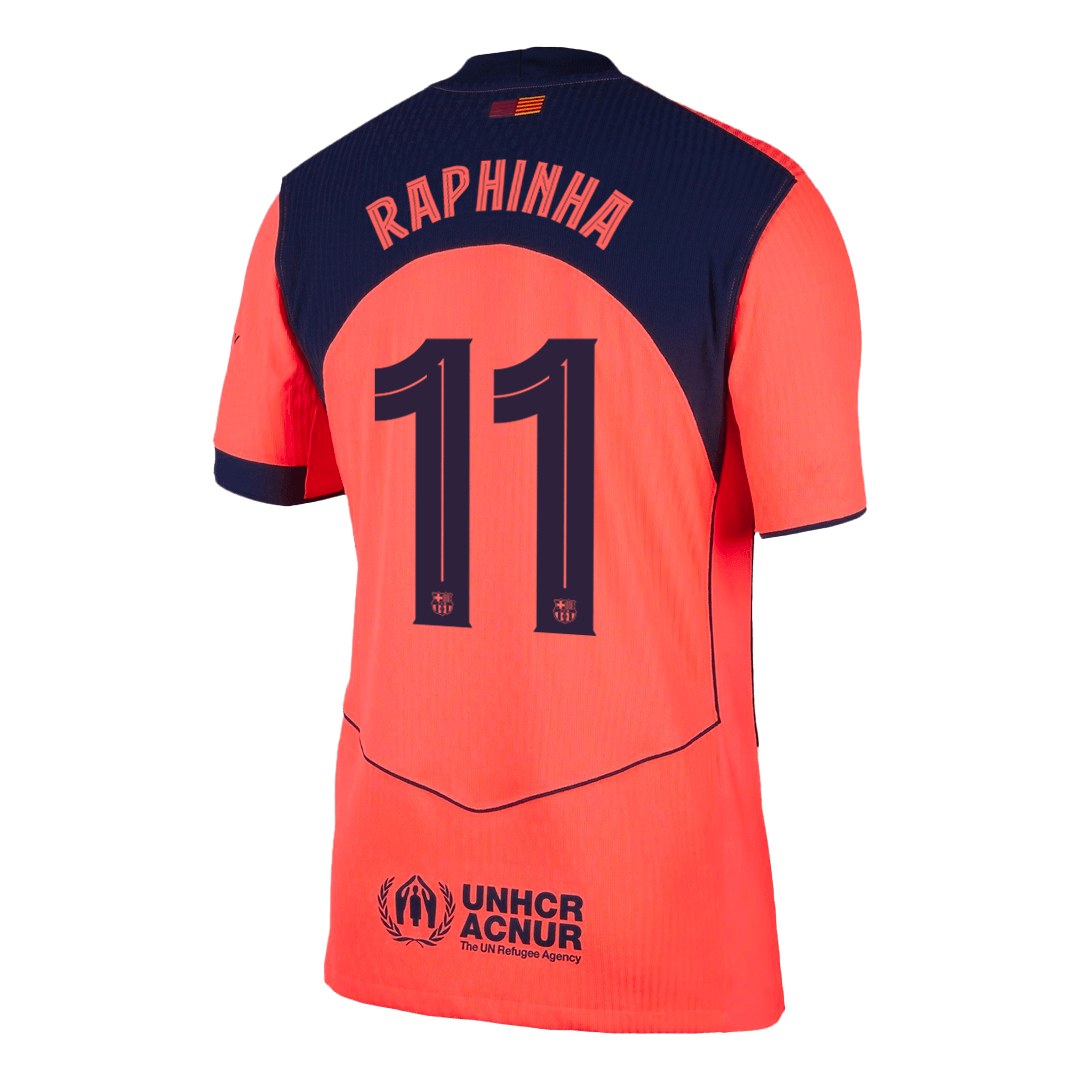 RAPHINHA #11 Barcelona Third Away Soccer Jersey 2025/26 - UCL Player Version - Image 3