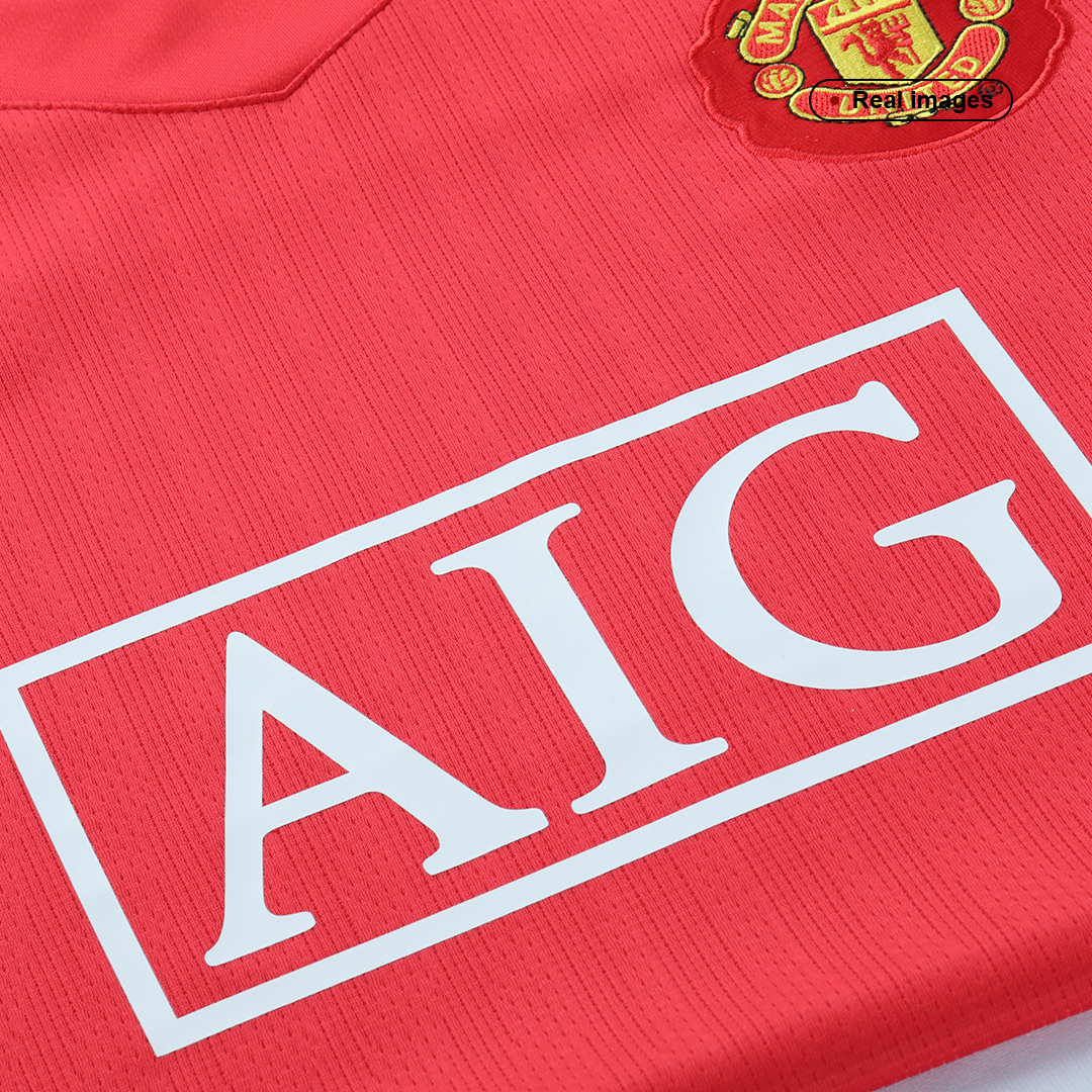Retro RONALDO #7 2007/08 Manchester United Home Soccer Jersey - Image 4