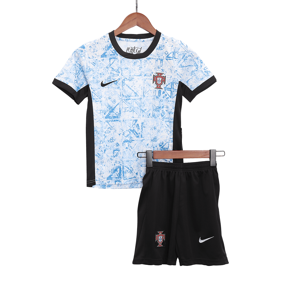 Kid's Portugal Away Soccer Jersey Kit(Jersey+Shorts) Euro 2024 - Image 3