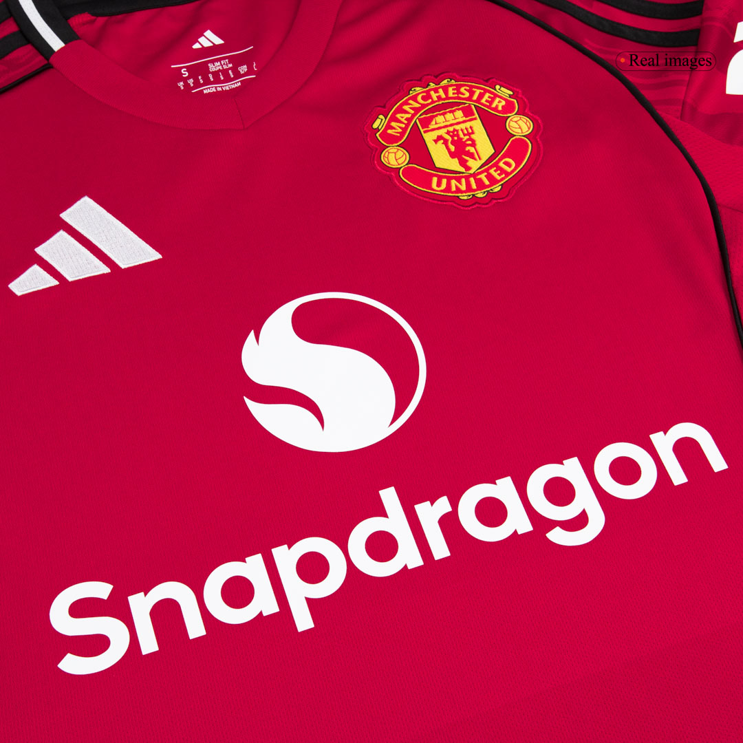 B.FERNANDES #8 Manchester United Home Soccer Jersey 2025/26 - Image 7