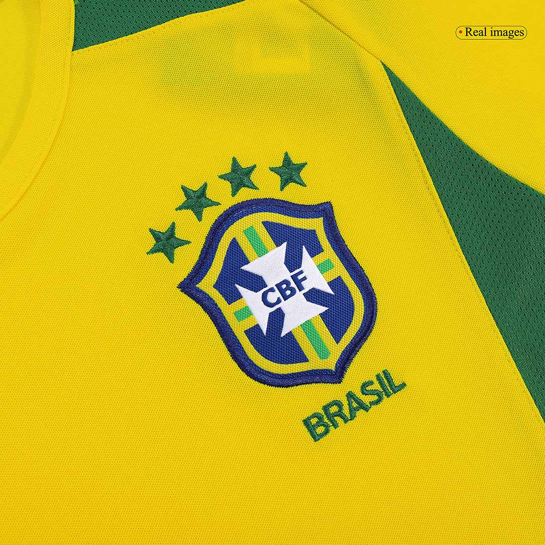 Retro RONALDO #9 2002/03 Brazil Home Soccer Jersey - Image 4