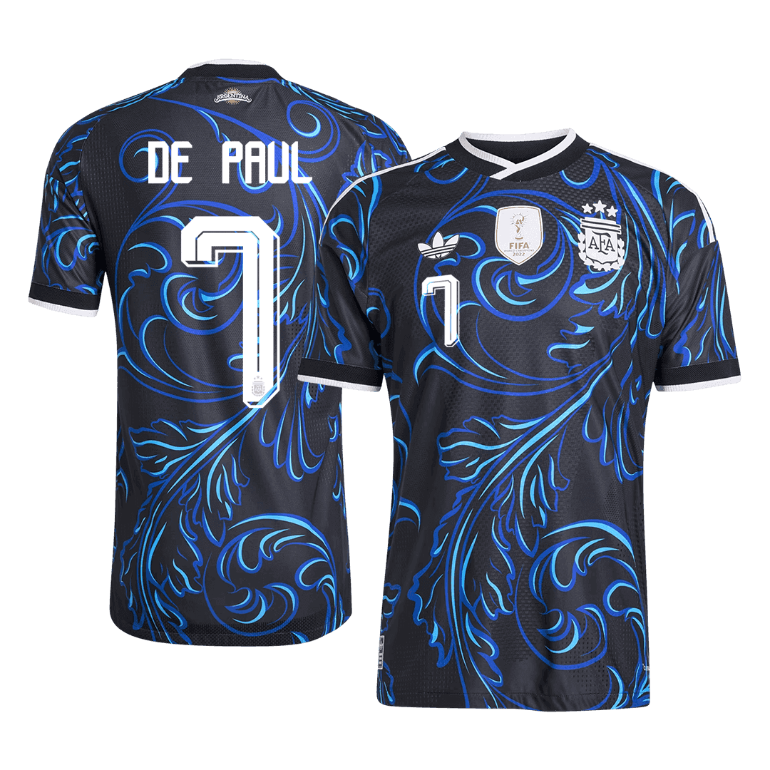 DE PAUL #7 Argentina Away Soccer Jersey 2026 Player Version