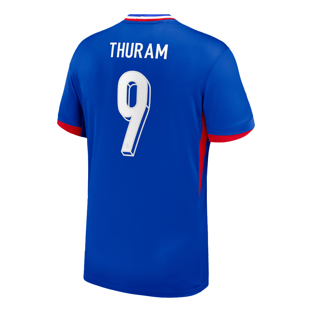THURAM #9 France Home Soccer Jersey 2024 - Image 3
