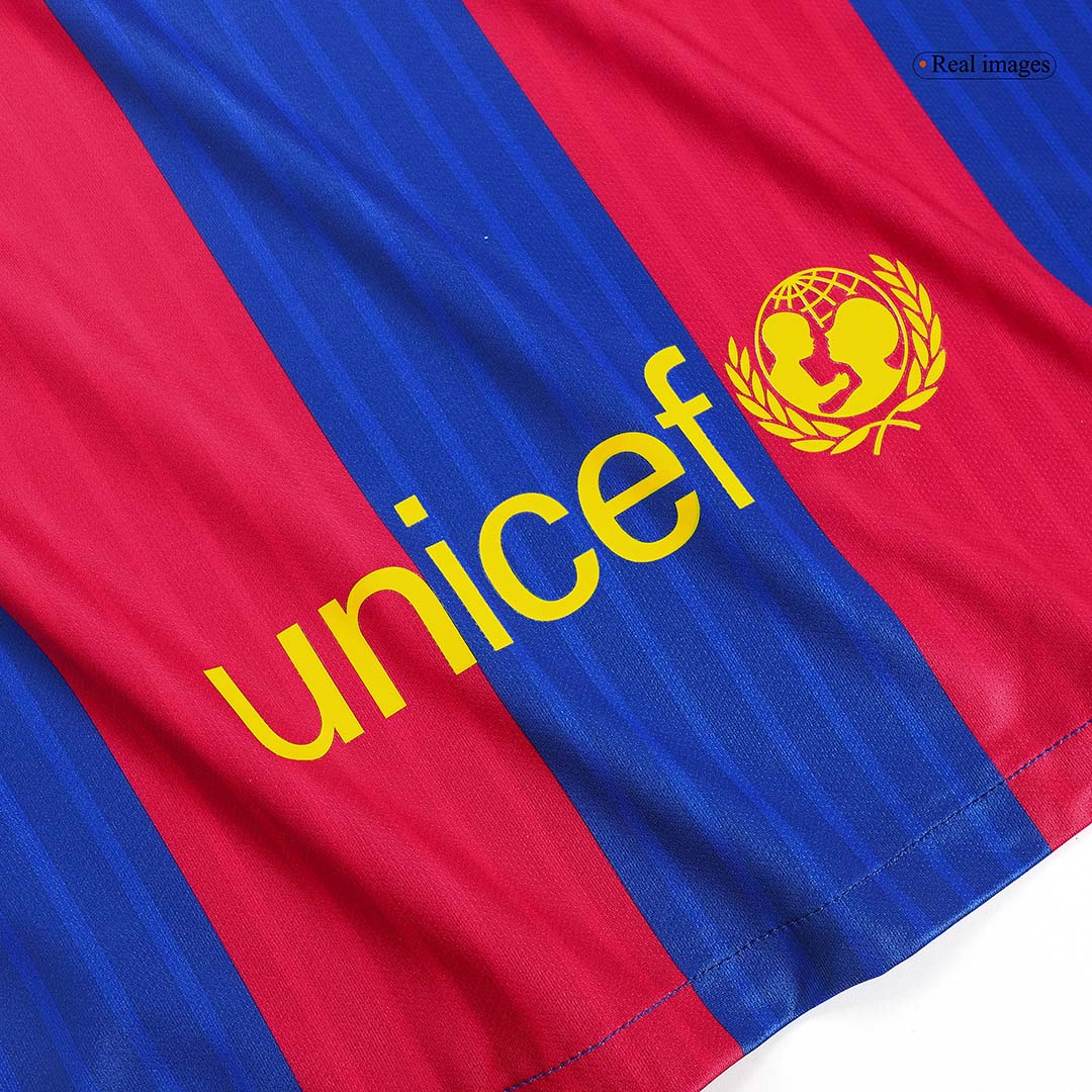 Retro 2016/17 Barcelona Home Soccer Jersey - Image 10