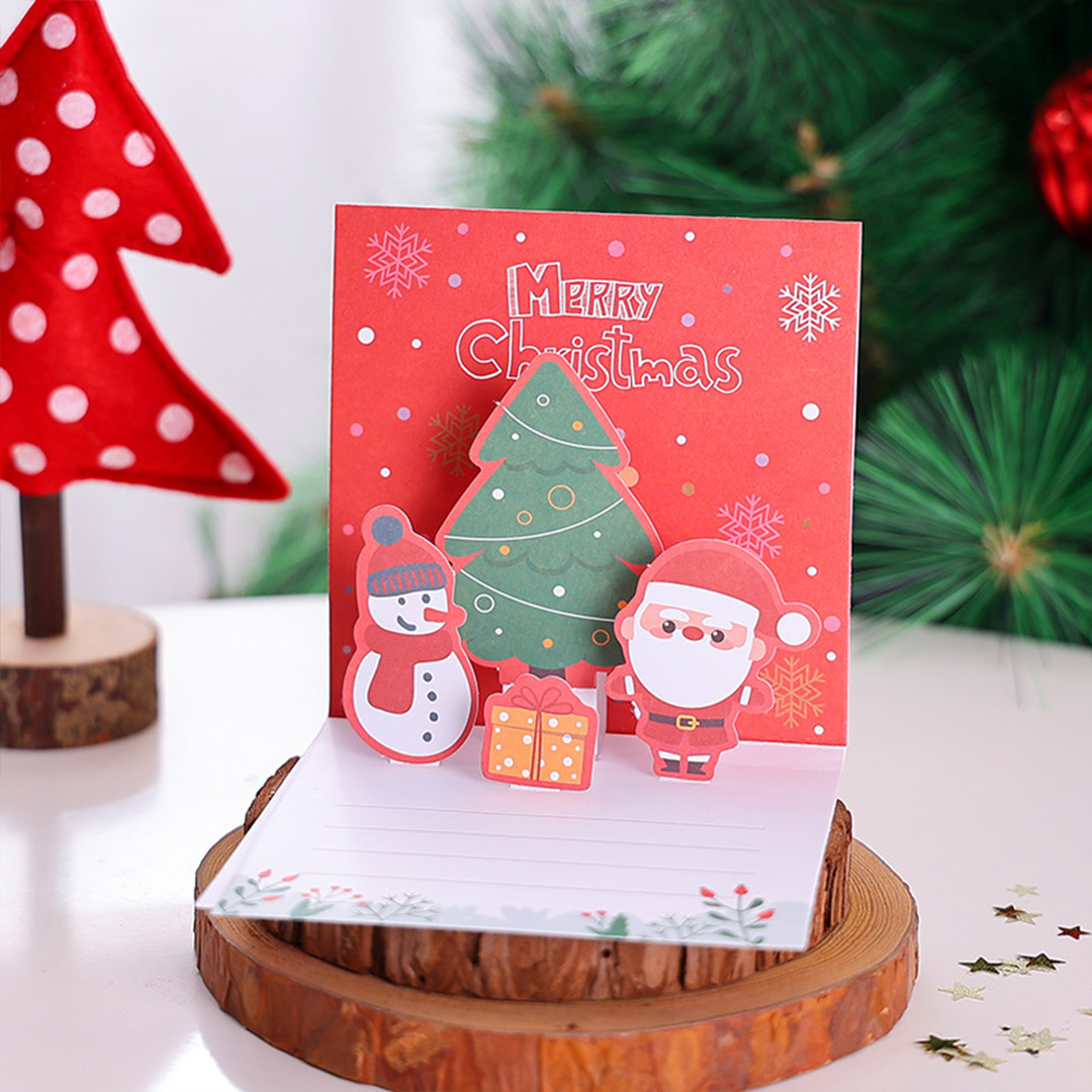 1 Pcs Random Style Personalized Christmas Greeting Card - Gogoalshop - Image 6