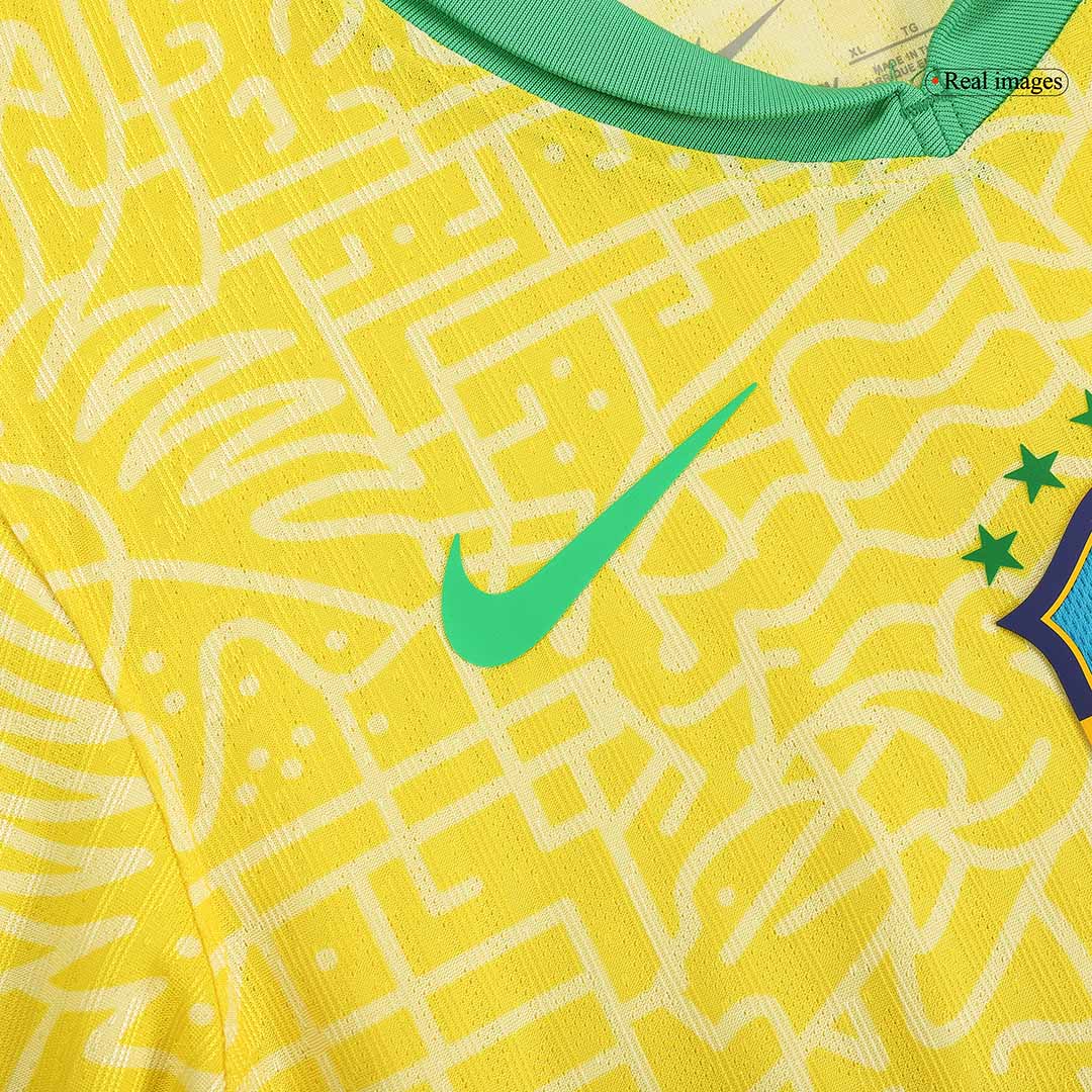 Authentic Brazil Home Soccer Jersey Copa America 2024 - Image 9