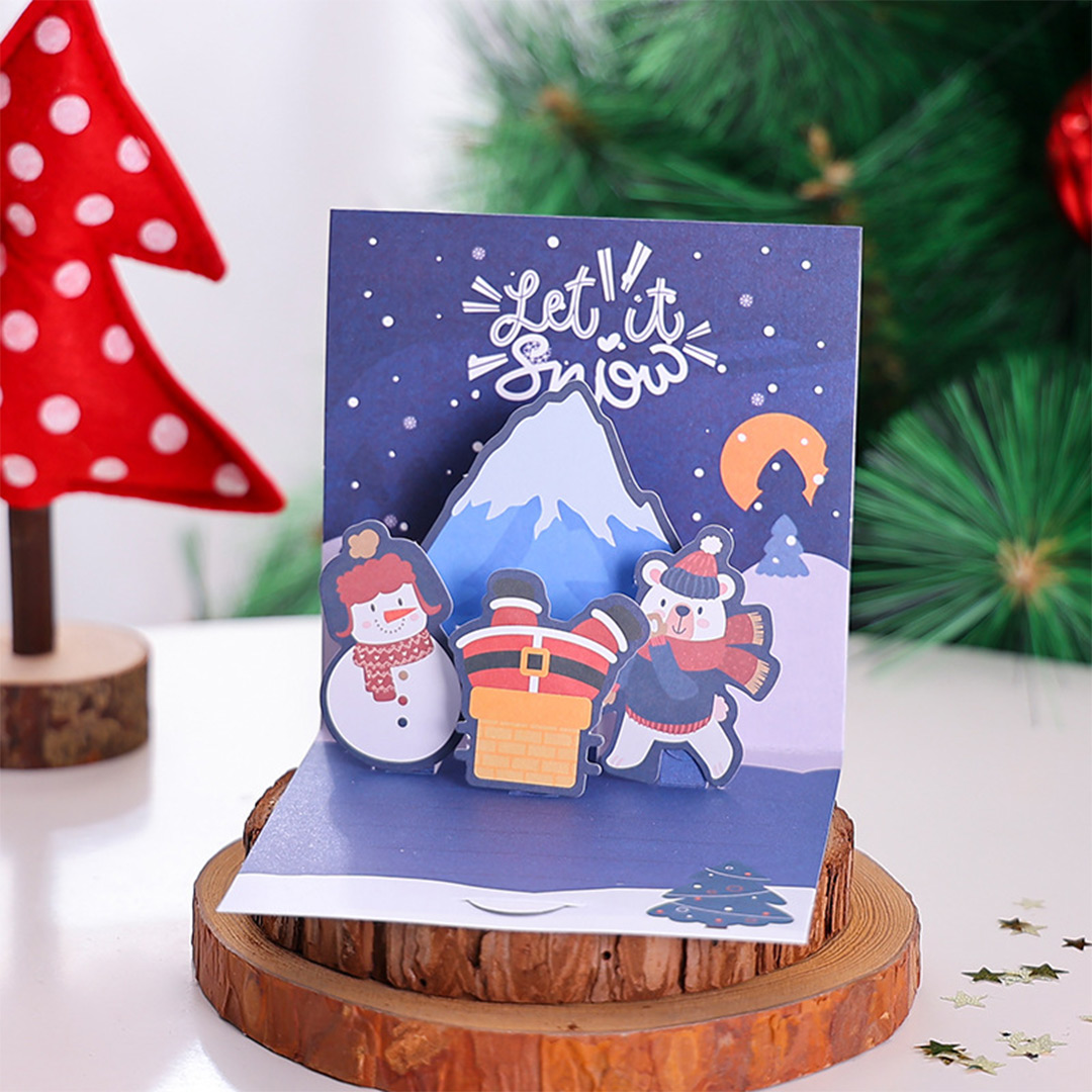 1 Pcs Random Style Personalized Christmas Greeting Card - Gogoalshop - Image 7