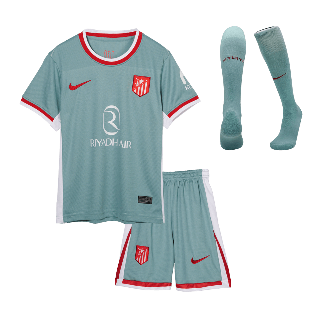 Kid's Atletico Madrid Away Soccer Jersey Kit(Jersey+Shorts+Socks) 2024/25