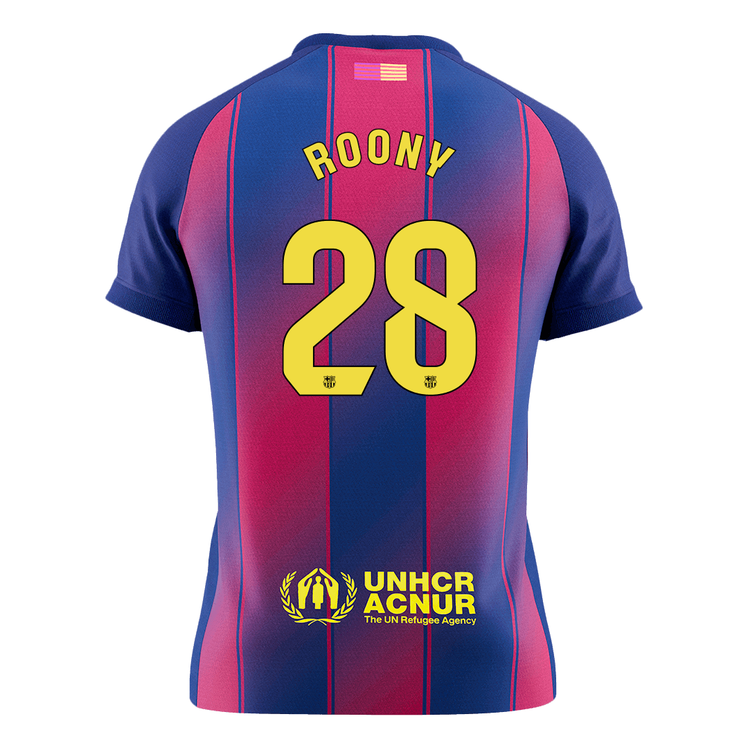 ROONY #28 Barcelona Home Soccer Jersey 2025/26 - Image 2