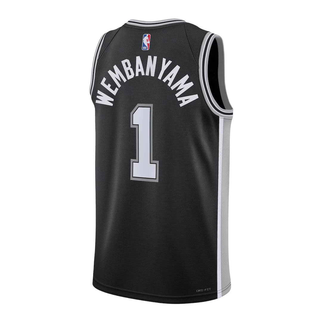 San Antonio Spurs Wembanyama #1 Swingman NBA Jersey - Icon Edition - Image 3
