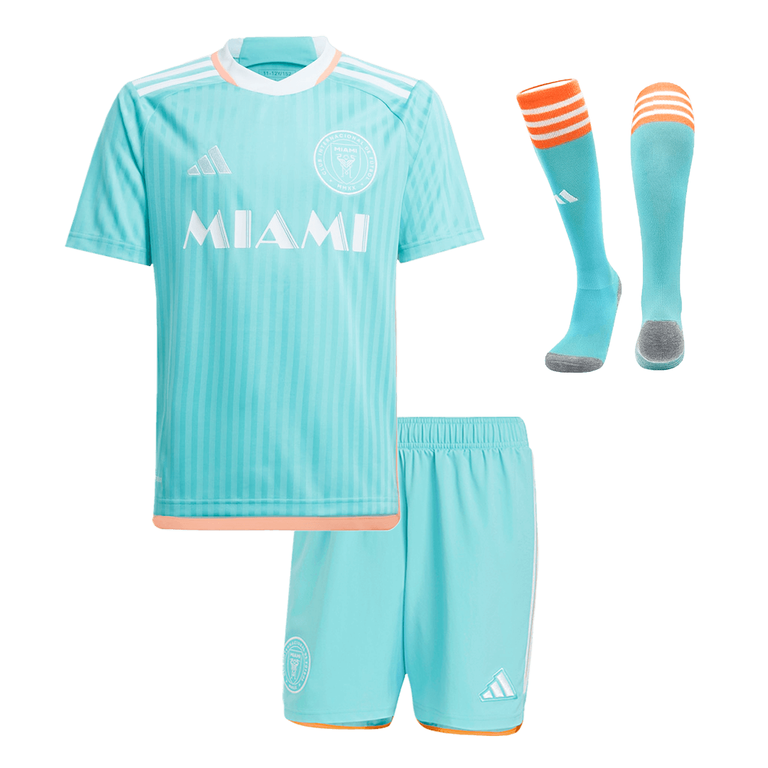 Kid's Inter Miami CF Third Away Soccer Jersey Kit(Jersey+Shorts+Socks) 2024