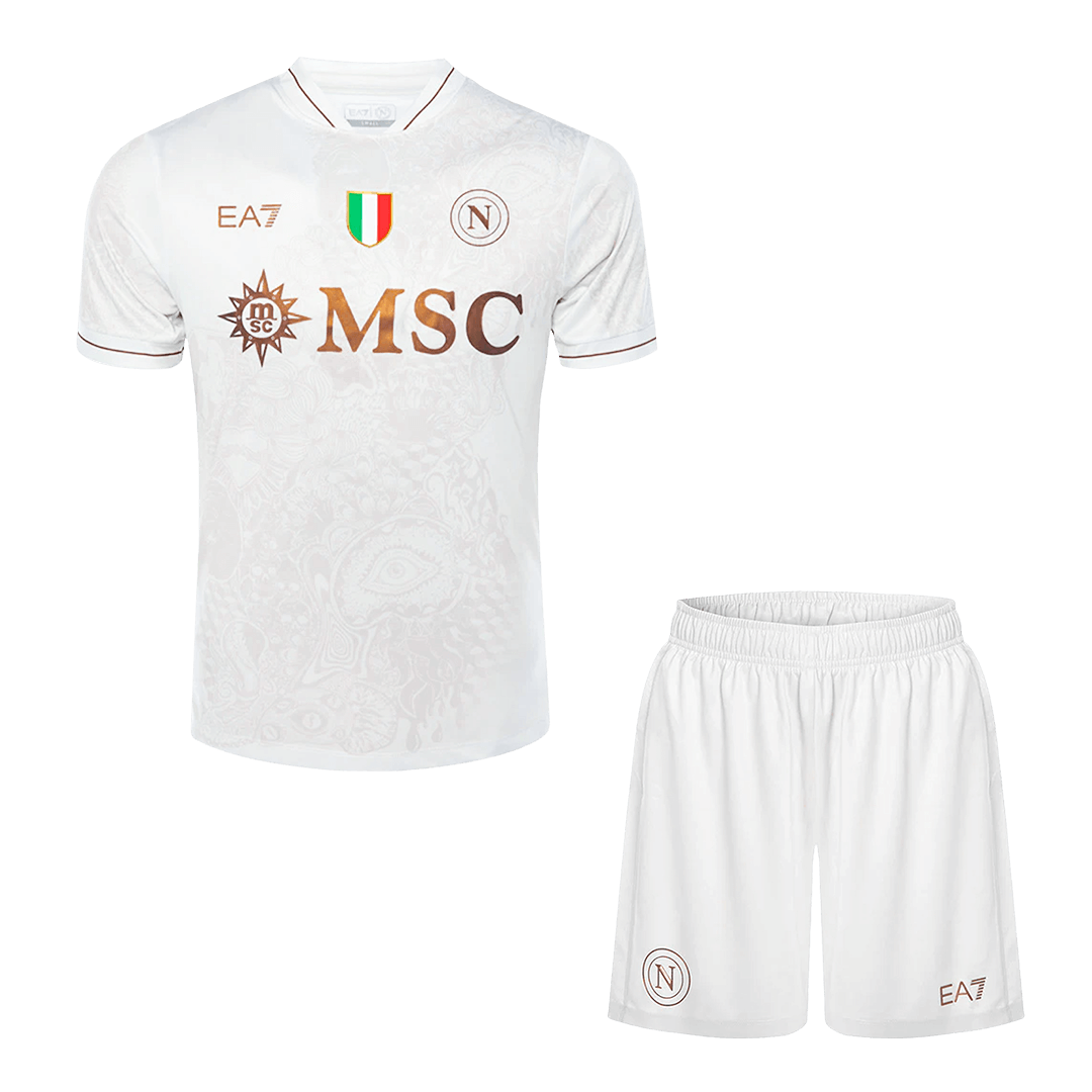Napoli Away Soccer Jersey Kit(Jersey+Shorts) 2025/26 - Image 4