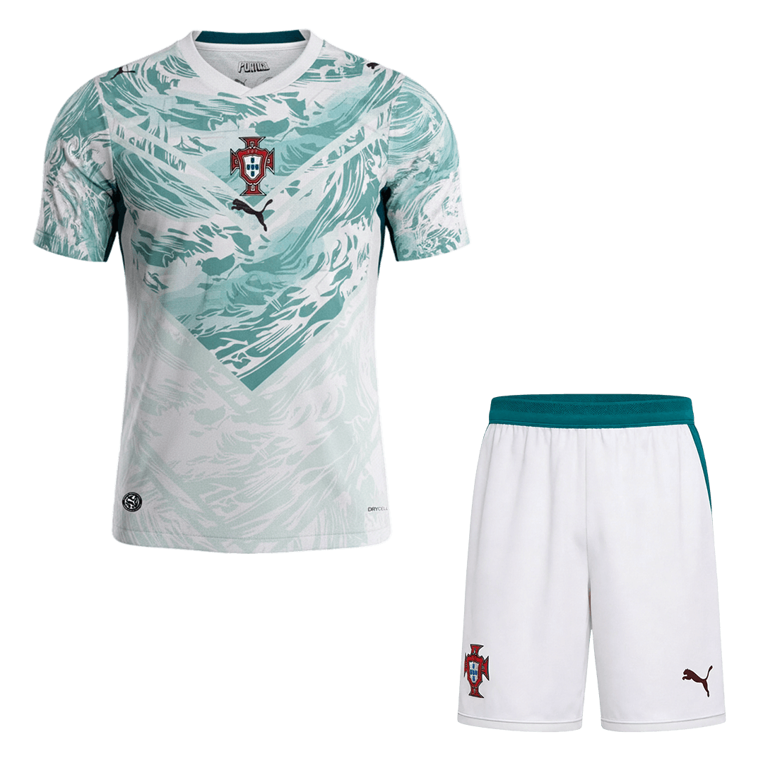 Portugal Away Soccer Jersey Kit(Jersey+Shorts) 2026