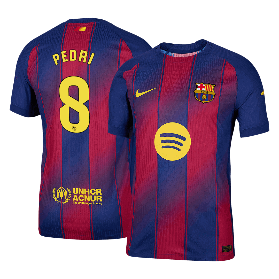 PEDRI #8 Barcelona Home Soccer Jersey 2025/26 Player Version