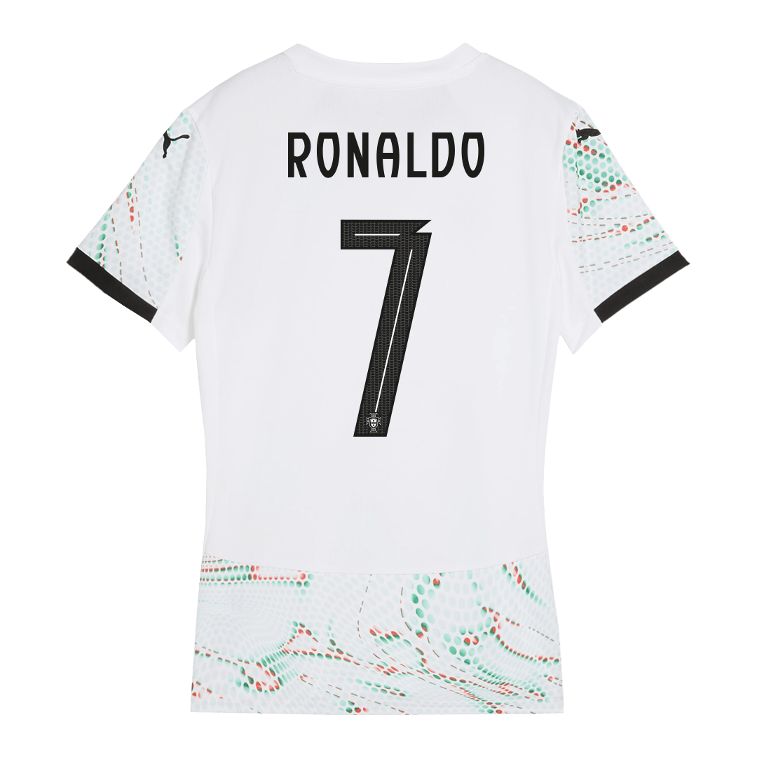 Women's RONALDO #7 Portugal Away Soccer Jersey 2025 - Image 3