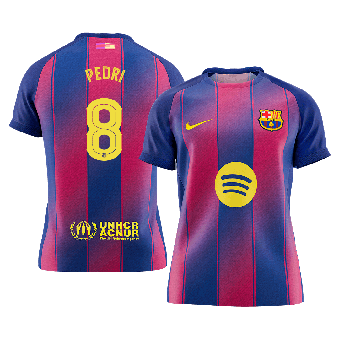 PEDRI #8 Barcelona Home Soccer Jersey 2025/26 - UCL